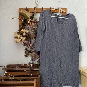 GAP Navy and White Striped T-Shirt Dress